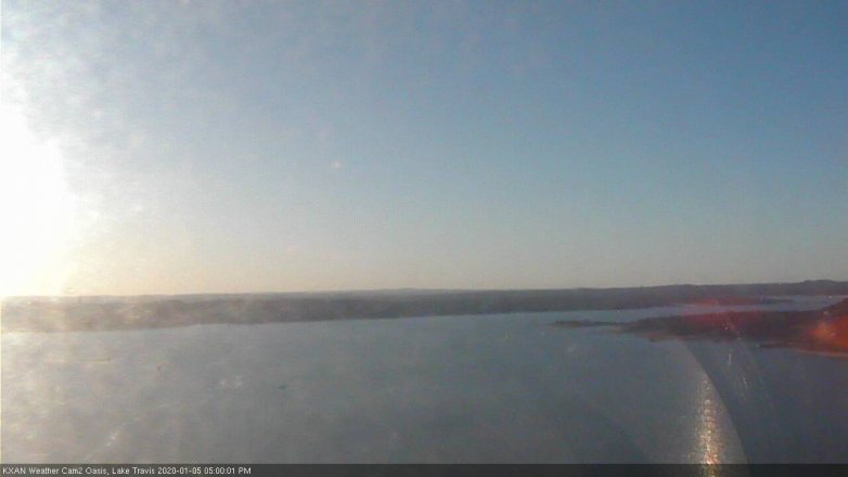 Lake Travis webcam, January 5, 2020 5:00 PM CT