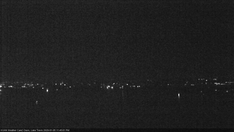 Lake Travis webcam, January 5, 2020 11:45 PM CT