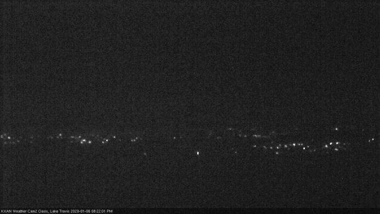 Lake Travis webcam, January 6, 2020 8:25 PM CT