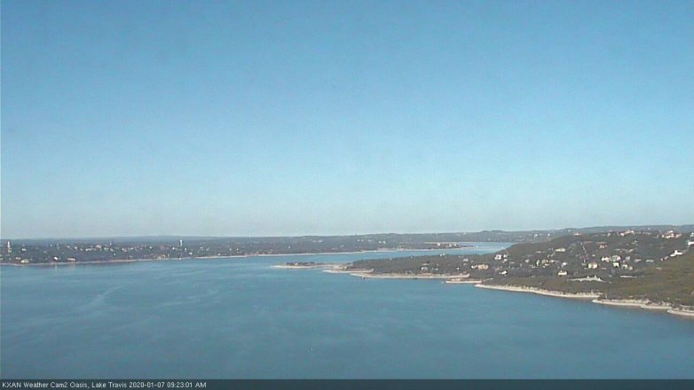 Lake Travis webcam, January 7, 2020 9:25 AM CT