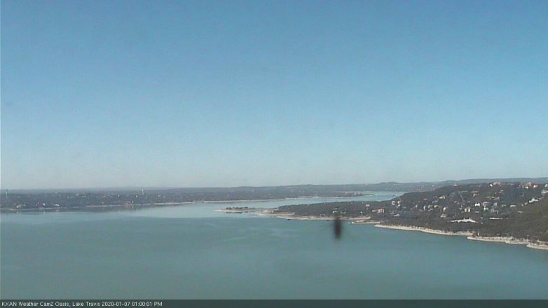 Lake Travis webcam, January 7, 2020 1:00 PM CT