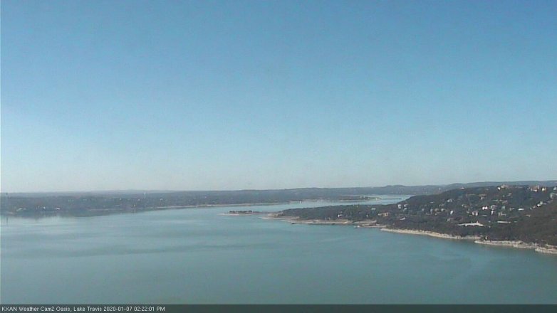 Lake Travis webcam, January 7, 2020 2:25 PM CT