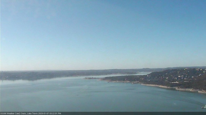 Lake Travis webcam, January 7, 2020 3:25 PM CT
