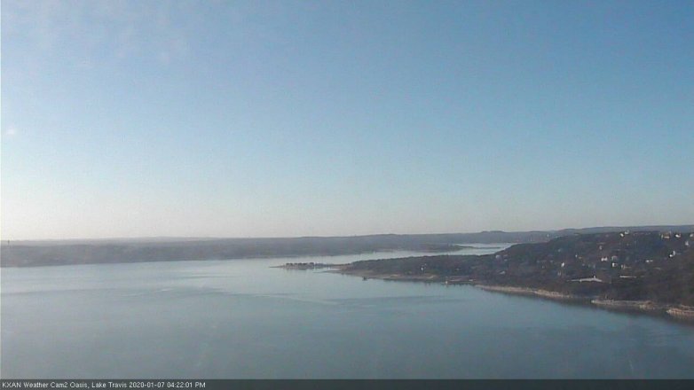Lake Travis webcam, January 7, 2020 4:25 PM CT
