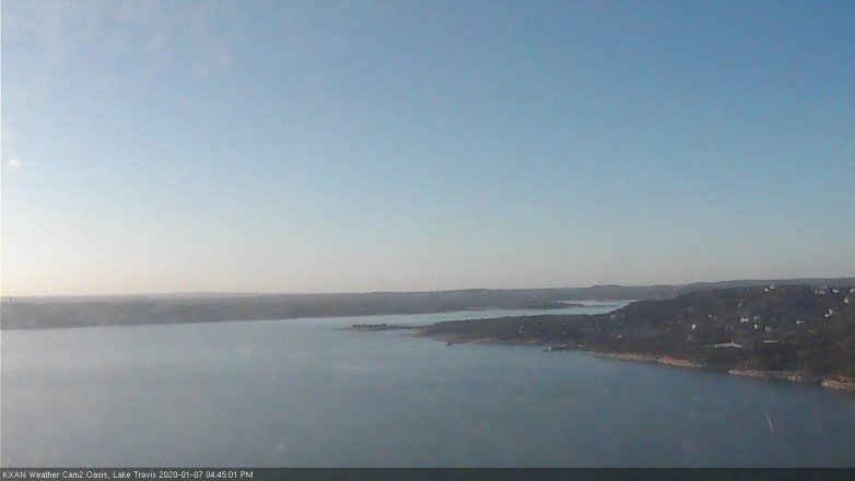 Lake Travis webcam, January 7, 2020 4:45 PM CT