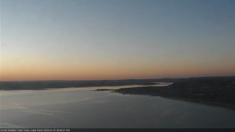 Lake Travis webcam, January 7, 2020 5:45 PM CT