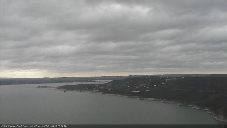 Lake Travis webcam, January 9, 2020 12:25 PM CT