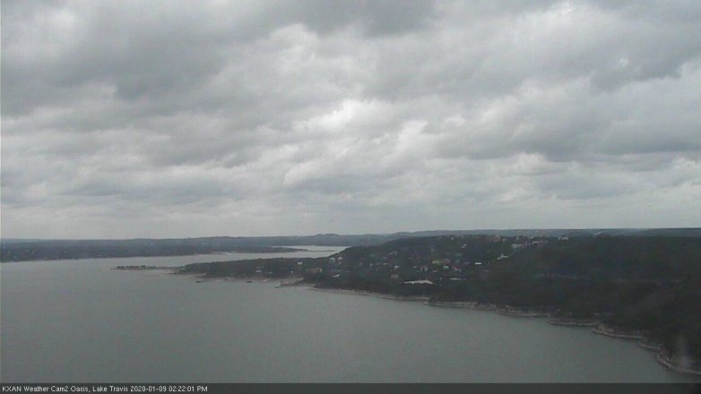 Lake Travis webcam, January 9, 2020 2:25 PM CT