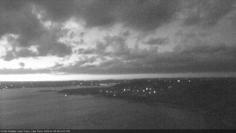 Lake Travis webcam, January 9, 2020 6:25 PM CT