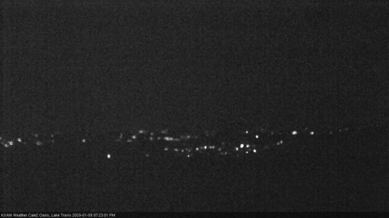 Lake Travis webcam, January 9, 2020 7:25 PM CT