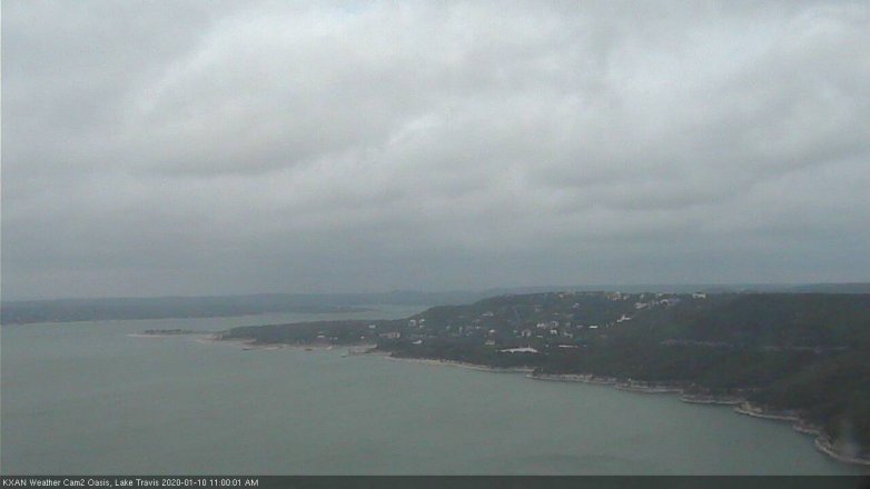 Lake Travis webcam, January 10, 2020 11:00 AM CT