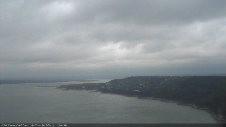 Lake Travis webcam, January 10, 2020 11:25 AM CT
