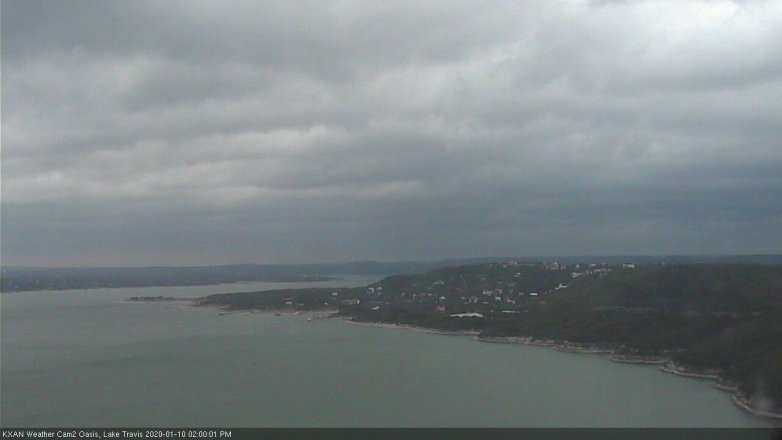 Lake Travis webcam, January 10, 2020 2:00 PM CT