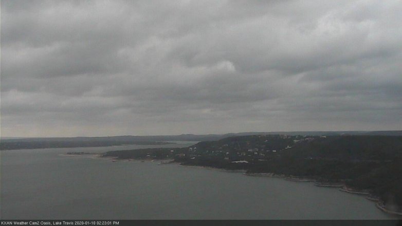 Lake Travis webcam, January 10, 2020 2:25 PM CT