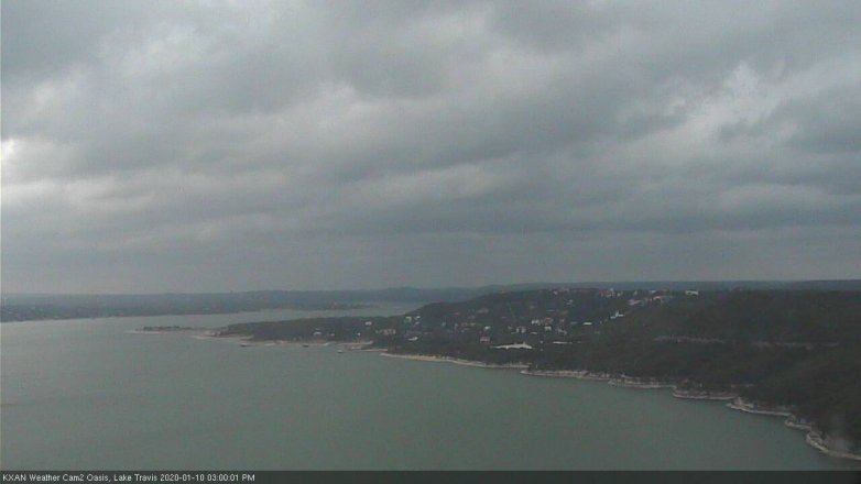 Lake Travis webcam, January 10, 2020 3:00 PM CT