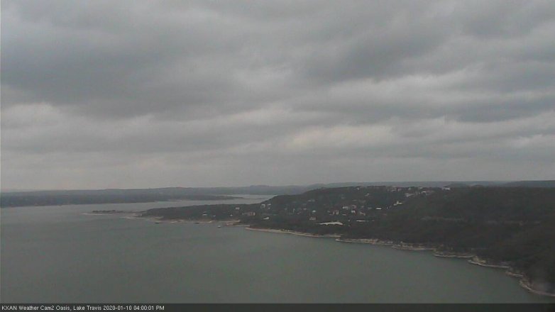 Lake Travis webcam, January 10, 2020 4:00 PM CT