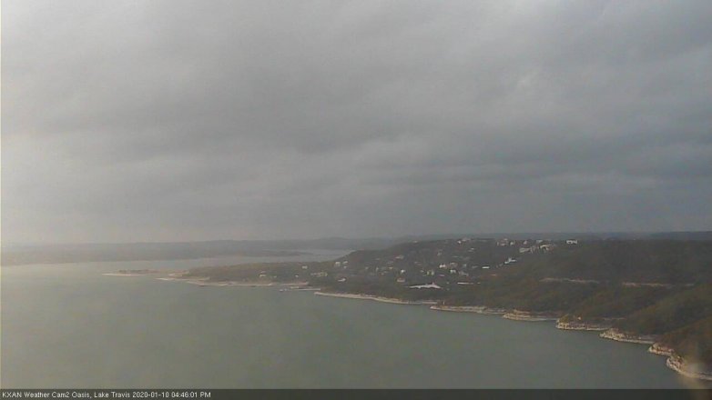 Lake Travis webcam, January 10, 2020 4:45 PM CT