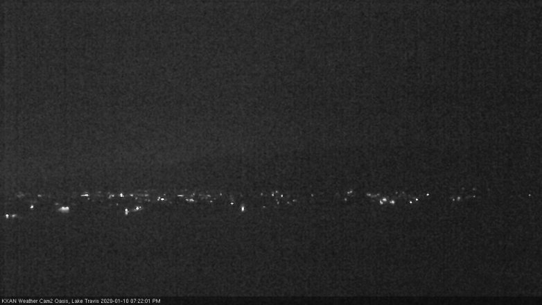 Lake Travis webcam, January 10, 2020 7:25 PM CT