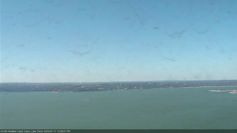 Lake Travis webcam, January 11, 2020 12:00 PM CT