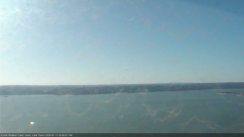 Lake Travis webcam, January 11, 2020 3:00 PM CT