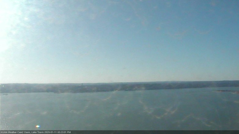Lake Travis webcam, January 11, 2020 3:25 PM CT