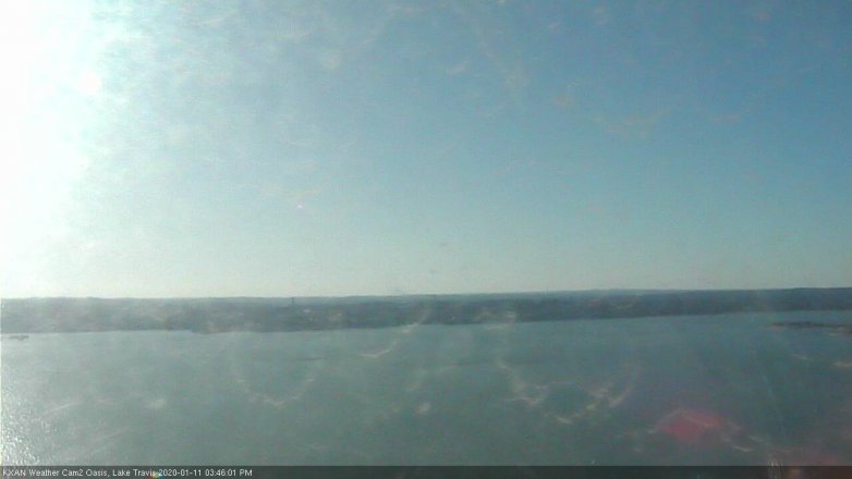 Lake Travis webcam, January 11, 2020 3:45 PM CT