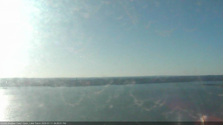 Lake Travis webcam, January 11, 2020 4:00 PM CT