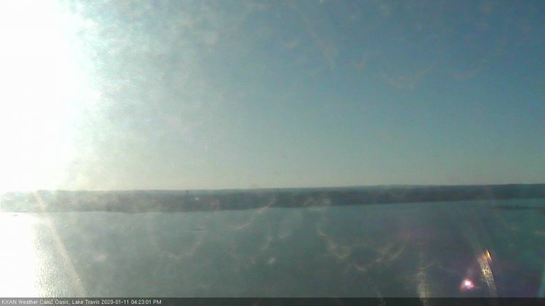 Lake Travis webcam, January 11, 2020 4:25 PM CT