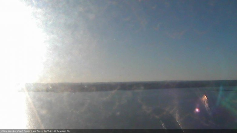 Lake Travis webcam, January 11, 2020 4:45 PM CT