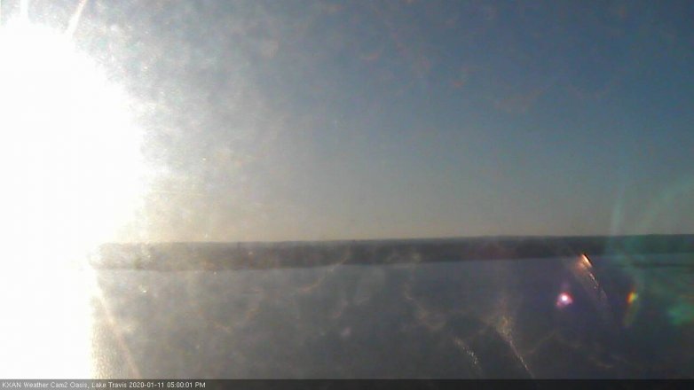 Lake Travis webcam, January 11, 2020 5:00 PM CT