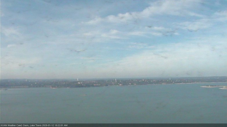 Lake Travis webcam, January 12, 2020 10:25 AM CT
