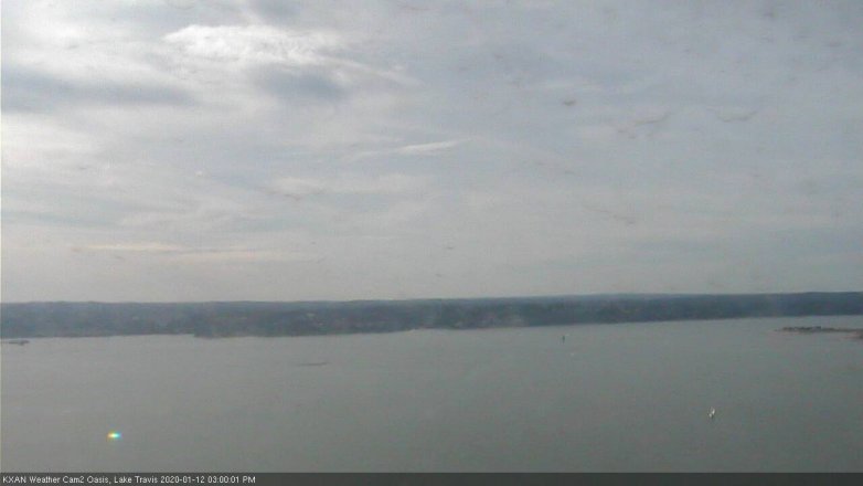 Lake Travis webcam, January 12, 2020 3:00 PM CT