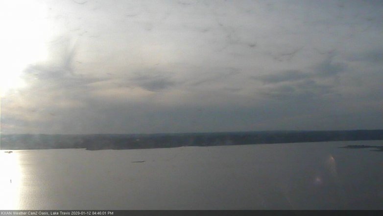 Lake Travis webcam, January 12, 2020 4:45 PM CT