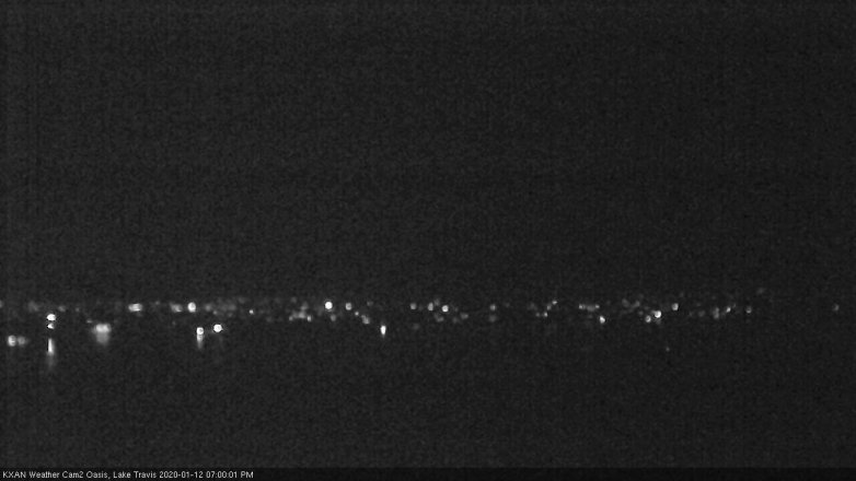 Lake Travis webcam, January 12, 2020 7:00 PM CT