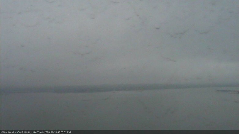 Lake Travis webcam, January 13, 2020 2:25 PM CT