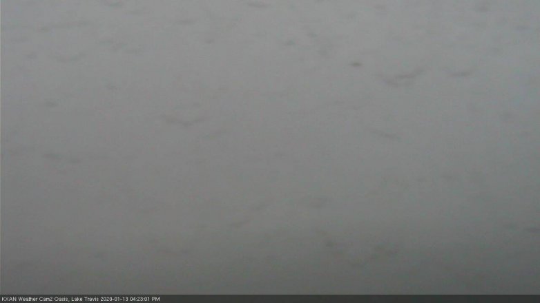 Lake Travis webcam, January 13, 2020 4:25 PM CT
