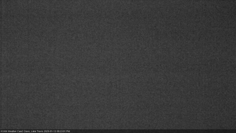 Lake Travis webcam, January 13, 2020 8:25 PM CT