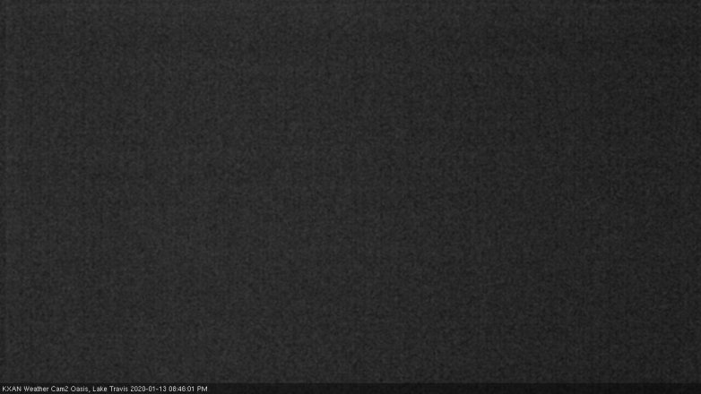 Lake Travis webcam, January 13, 2020 8:45 PM CT