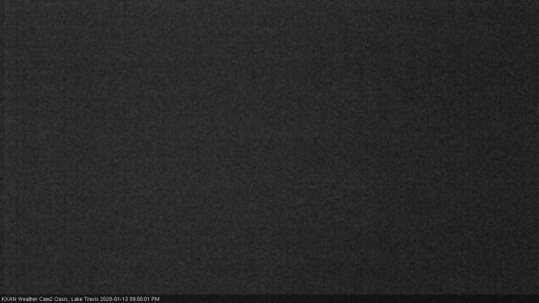 Lake Travis webcam, January 13, 2020 9:00 PM CT