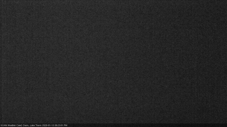 Lake Travis webcam, January 13, 2020 9:25 PM CT