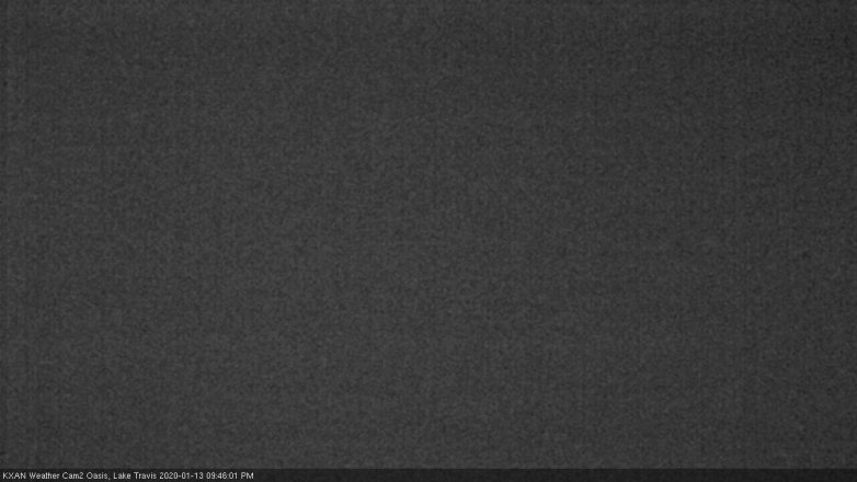 Lake Travis webcam, January 13, 2020 9:45 PM CT