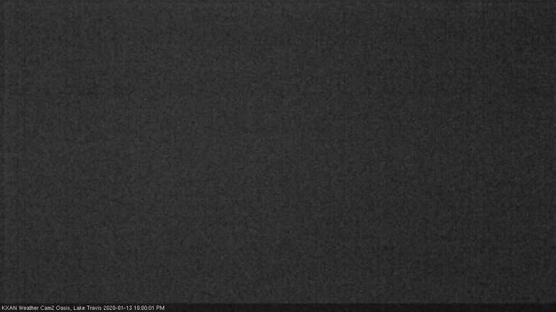 Lake Travis webcam, January 13, 2020 10:00 PM CT