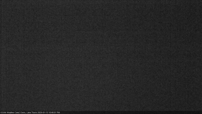 Lake Travis webcam, January 13, 2020 10:45 PM CT