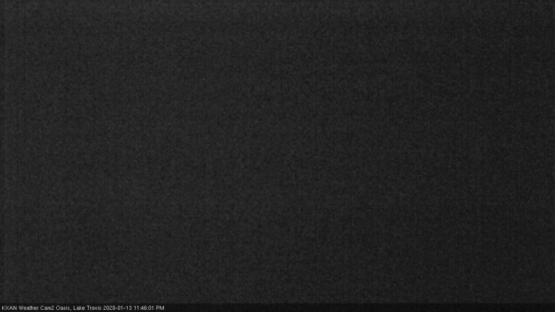 Lake Travis webcam, January 13, 2020 11:45 PM CT