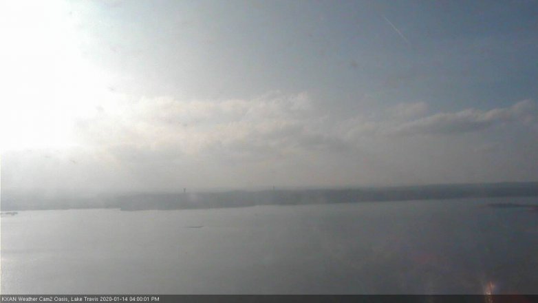 Lake Travis webcam, January 14, 2020 4:00 PM CT