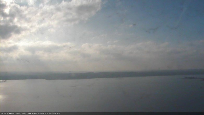 Lake Travis webcam, January 14, 2020 4:25 PM CT