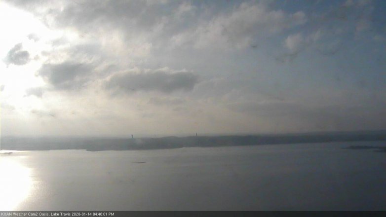 Lake Travis webcam, January 14, 2020 4:45 PM CT