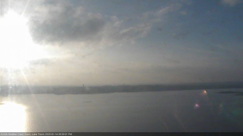 Lake Travis webcam, January 14, 2020 5:00 PM CT