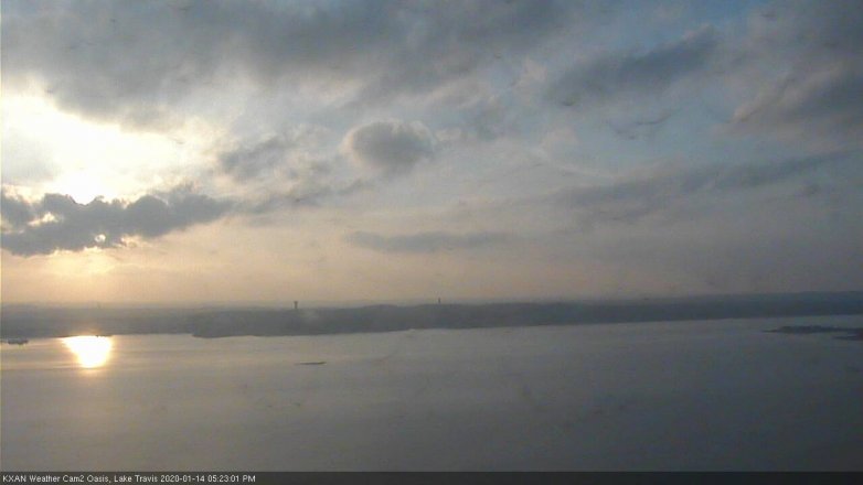 Lake Travis webcam, January 14, 2020 5:25 PM CT