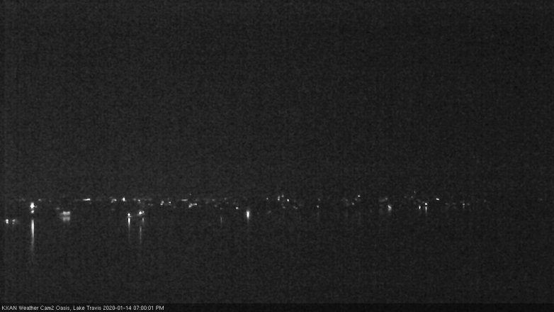 Lake Travis webcam, January 14, 2020 7:00 PM CT